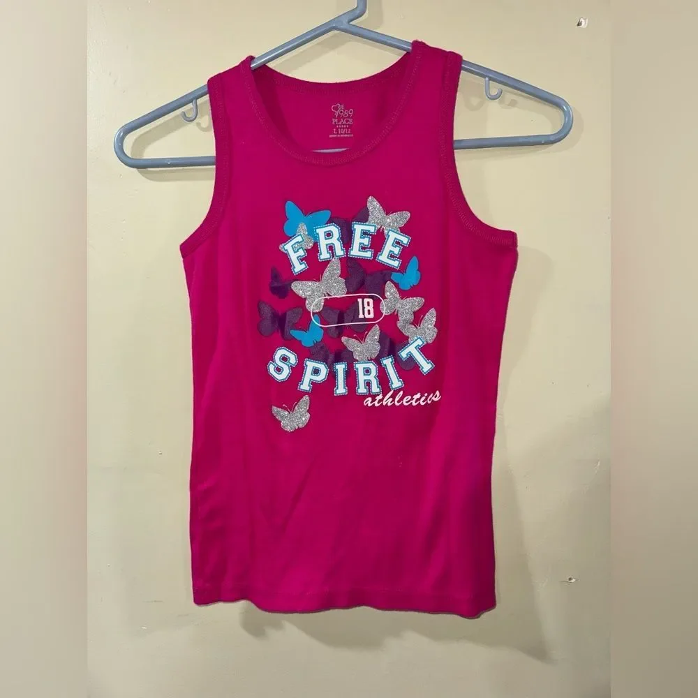 The children’s place size L 10/12 Free Spirit Kids Tank Top - Pink